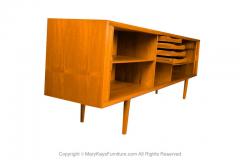 Svend Aage Larsen Tambour Door Credenza Sideboard Svend A Larsen Danish Modern Teak - 2954618