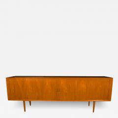 Svend Aage Larsen Tambour Door Credenza Sideboard Svend A Larsen Danish Modern Teak - 2963744