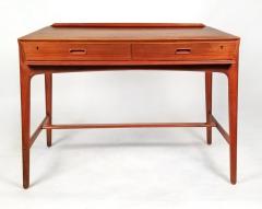 Svend Aage Madsen 1960s Svend Age Madsen Danish Modern Teak Writing Desk for Sigurd Hansen - 1072339