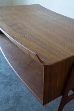 Svend Aage Madsen Danish Teak and Cane Desk by Svend Aage Madsen for Sigurd Hansen M belfabrik - 4595932