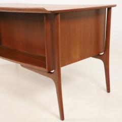 Svend Aage Madsen Impressive Scandinavian Modern Teak Executive Desk Designed by Svend Madsen - 3440756