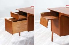 Svend Aage Madsen Svend A Madsen Executive Teak Desk with Bookcase for Sigurd Hansen - 2230164