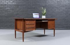 Svend Aage Madsen Svend A Madsen Executive Walnut Desk w Bookcase for H P Hansen - 4753036