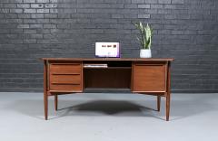 Svend Aage Madsen Svend A Madsen Executive Walnut Desk w Bookcase for H P Hansen - 4753040
