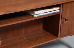Svend Aage Madsen Svend A Madsen Executive Walnut Desk w Bookcase for H P Hansen - 4753042