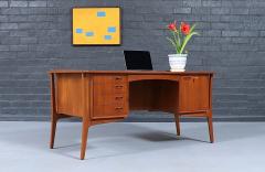 Svend Aage Madsen Svend A Madsen Floating Teak Desk w Bookcase for H P Hansen - 4576902