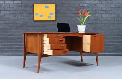 Svend Aage Madsen Svend A Madsen Floating Teak Desk w Bookcase for H P Hansen - 4576903