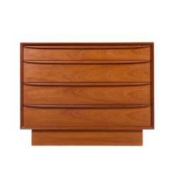 Svend Aage Madsen Svend A Madsen for Falster M belfabrik Danish Teak Chest of Drawers Dresser - 4301728