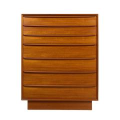 Svend Aage Madsen Svend A Madsen for Falster Mid Century Danish Teak Highboy Dresser - 4285916