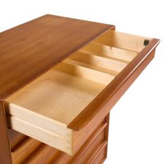 Svend Aage Madsen Svend A Madsen for Falster Mid Century Danish Teak Highboy Dresser - 4285919