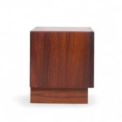 Svend Aage Madsen Svend Madsen Mid Century Danish Rosewood Tambour Door Nightstands Pair - 4277125