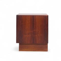 Svend Aage Madsen Svend Madsen Mid Century Danish Rosewood Tambour Door Nightstands Pair - 4277127