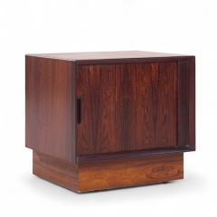 Svend Aage Madsen Svend Madsen Mid Century Danish Rosewood Tambour Door Nightstands Pair - 4277129