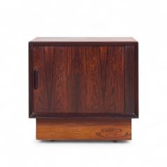 Svend Aage Madsen Svend Madsen Mid Century Danish Rosewood Tambour Door Nightstands Pair - 4277130