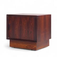 Svend Aage Madsen Svend Madsen Mid Century Danish Rosewood Tambour Door Nightstands Pair - 4277131
