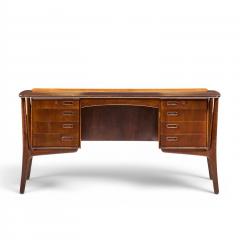Svend Aage Madsen Svend Madsen Mid Century Danish Teak Curved Desk - 4576203