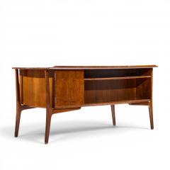 Svend Aage Madsen Svend Madsen Mid Century Danish Teak Curved Desk - 4576208