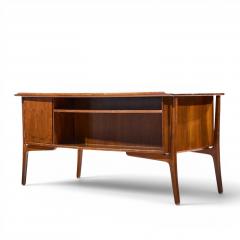 Svend Aage Madsen Svend Madsen Mid Century Danish Teak Curved Desk - 4576210