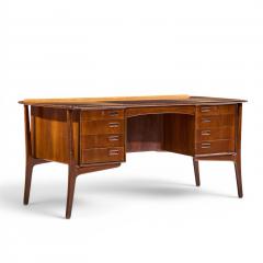 Svend Aage Madsen Svend Madsen Mid Century Danish Teak Curved Desk - 4576241