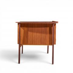Svend Aage Madsen Svend Madsen Mid Century Danish Teak Curved Desk - 4651580