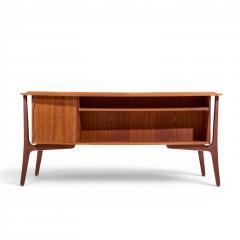 Svend Aage Madsen Svend Madsen Mid Century Danish Teak Curved Desk - 4651583