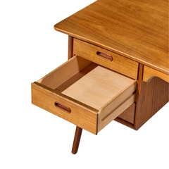 Svend Aage Madsen Svend Madsen Mid Century Danish Teak Curved Desk - 4735758