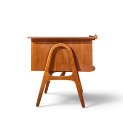 Svend Aage Madsen Svend Madsen Mid Century Danish Teak Curved Desk - 4735760