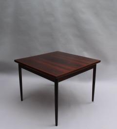 Svend Erik Jensens Mobelfabrik Danish 1960s Square Rosewood Extendable Table by Svend E Jensens Mobelfabrik - 557732