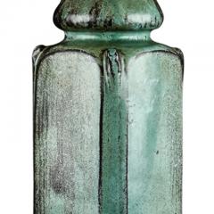 Svend Hammersh i Hammershoj Table lamp with pale teal black glaze by - 1002693