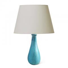 Svend Hammersh i Table Lamp with Shallow Depth in Pale Turquoise Glaze by Svend Hammersh i - 680014