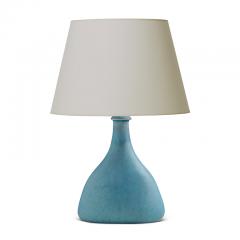 Svend Hammersh i Table Lamp with Shallow Depth in Pale Turquoise Glaze by Svend Hammersh i - 680015