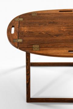 Svend Langkilde Butlers Tray Table in Rosewood and Brass by Svend Langkilde 1950s - 4399691