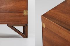 Svend Langkilde Scandinavian Modern Svend Langkilde Cabinet in Rosewood and Brass 1950 - 1104458