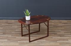 Svend Langkilde Svend Langkilde Rosewood Brass Removable Tray Table - 3642821