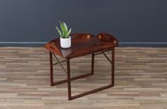 Svend Langkilde Svend Langkilde Rosewood Brass Removable Tray Table - 3642822