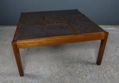 Svend Langkilde Svend Langkilde Slate Mahogany Coffee Table 1970s Denmark - 2326240