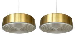 Svend Middelboe Brass Cylindrical Pendant Lamp by Sven Middelboe for Nordisk Solar - 3291082