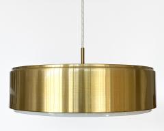Svend Middelboe Brass Cylindrical Pendant Lamp by Sven Middelboe for Nordisk Solar - 3291083
