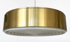 Svend Middelboe Brass Cylindrical Pendant Lamp by Sven Middelboe for Nordisk Solar - 3291084