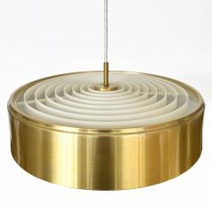 Svend Middelboe Brass Cylindrical Pendant Lamp by Sven Middelboe for Nordisk Solar - 3291095