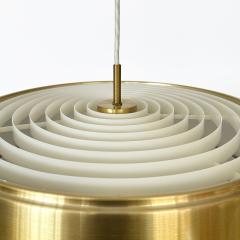 Svend Middelboe Brass Cylindrical Pendant Lamp by Sven Middelboe for Nordisk Solar - 3291096