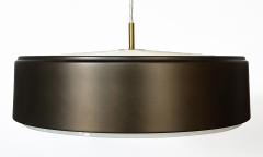 Svend Middelboe Bronze Cylindrical Pendant Lamp by Sven Middelboe for Nordisk Solar - 3291101