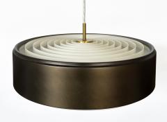 Svend Middelboe Bronze Cylindrical Pendant Lamp by Sven Middelboe for Nordisk Solar - 3291107