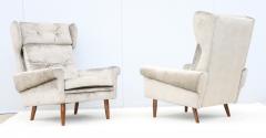 Svend Skipper Svend Skipper High Back Lounge Chairs In Barbara Barry Couture Fabric - 4716722