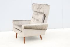 Svend Skipper Svend Skipper High Back Lounge Chairs In Barbara Barry Couture Fabric - 4716730