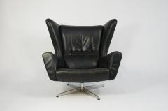 Svend Skipper Svend Skipper Leather Lounge Chair and Ottoman - 763510