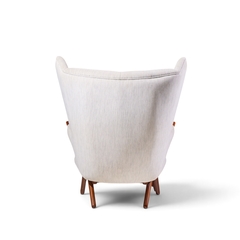 Svend Skipper Svend Skipper Model 91 Mid Century Papa Bear Wingback Lounge Chair with Ottoman - 4776325