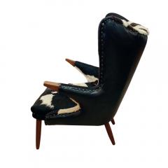 Svend Skipper VINTAGE PONY HIDE WING ARMCHAIR BY SVEND SKIPPER - 2117233