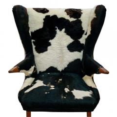 Svend Skipper VINTAGE PONY HIDE WING ARMCHAIR BY SVEND SKIPPER - 2117234