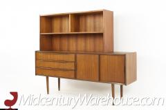 Svend ge Madsen Style Mid Century Petite Danish Teak Credenza with Hutch - 2577420